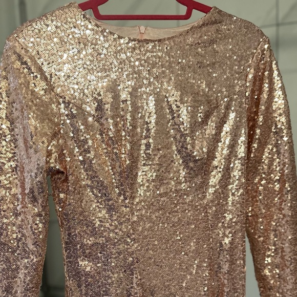 Ever-Pretty Women's Long Sleeve Sequin Maxi Dress – Size 6 - Picture 8 of 13